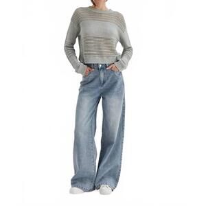 NEW CRESCENT sydney wide leg denim in blue